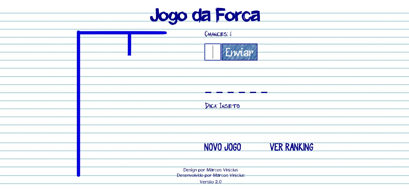 Página do Jogo