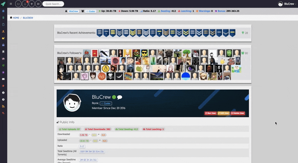 User Profile Page