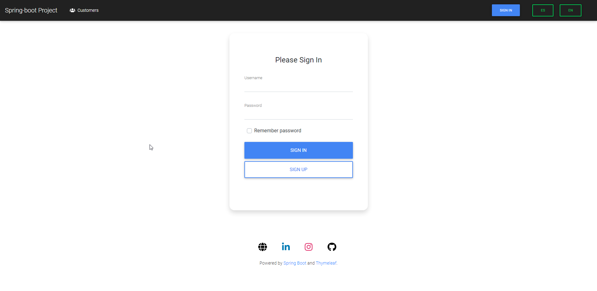 Login Page