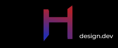 Vídeo do logo animado do texto GH Design.dev
