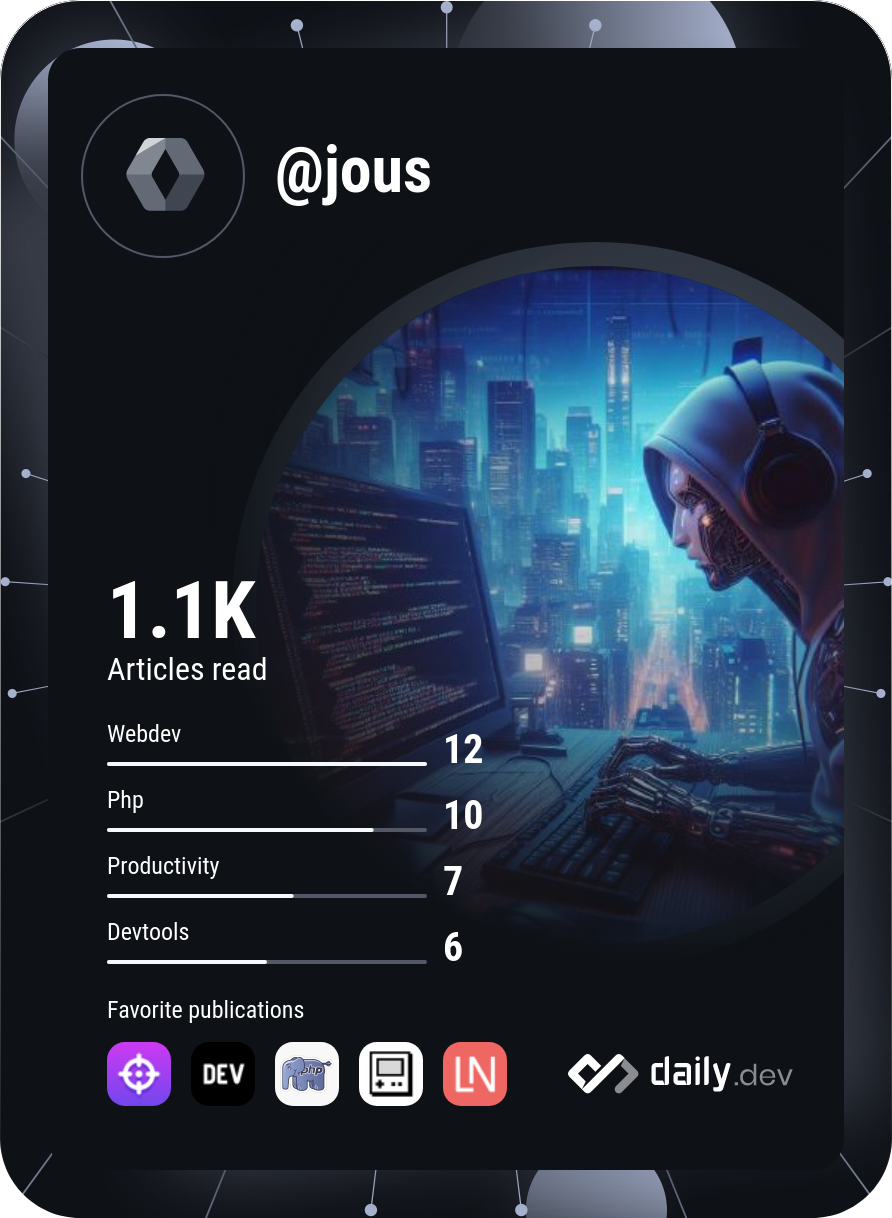 Jous's Dev Card