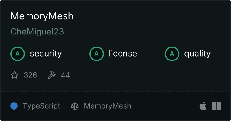 MemoryMesh MCP server