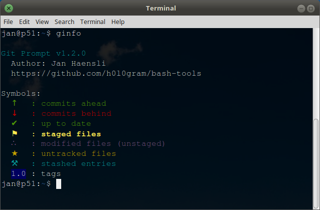 git prompt info