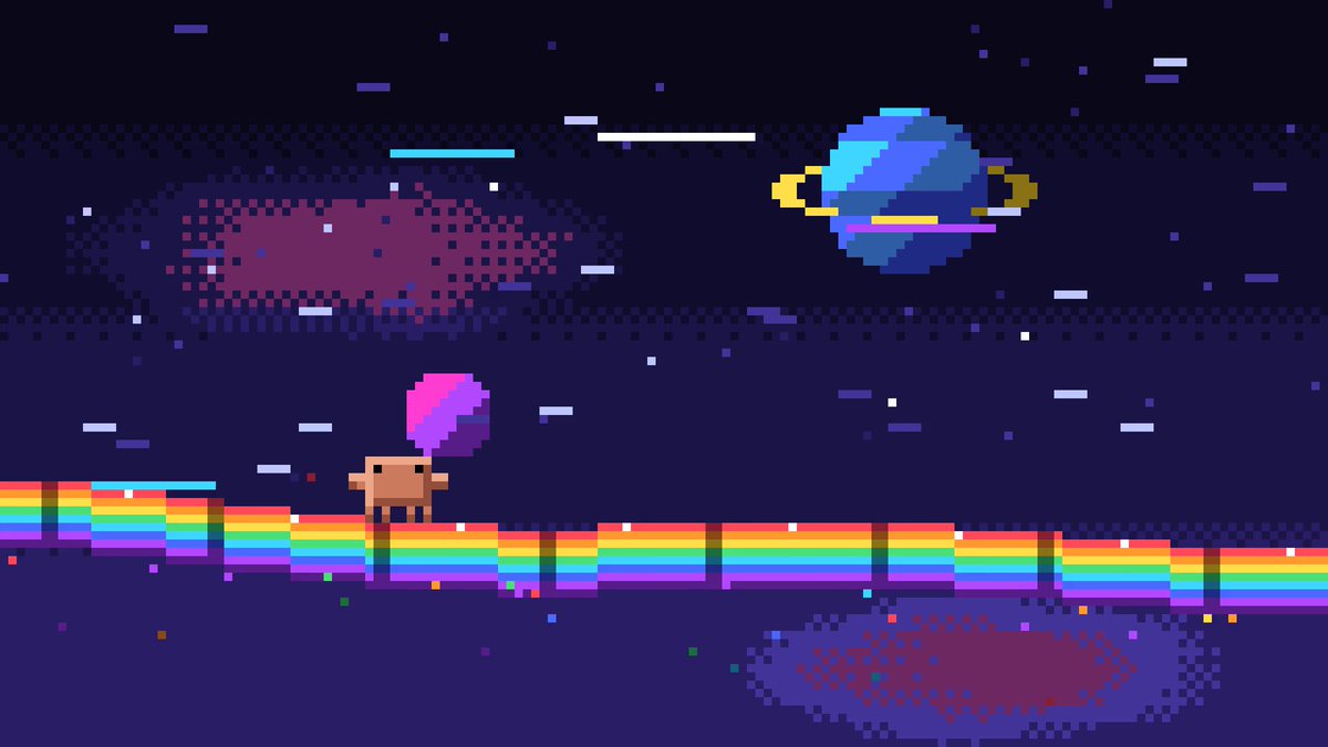 Cosmic Pixel Dash preview, open post