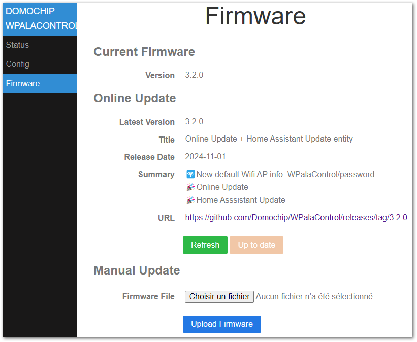 firmware screenshot