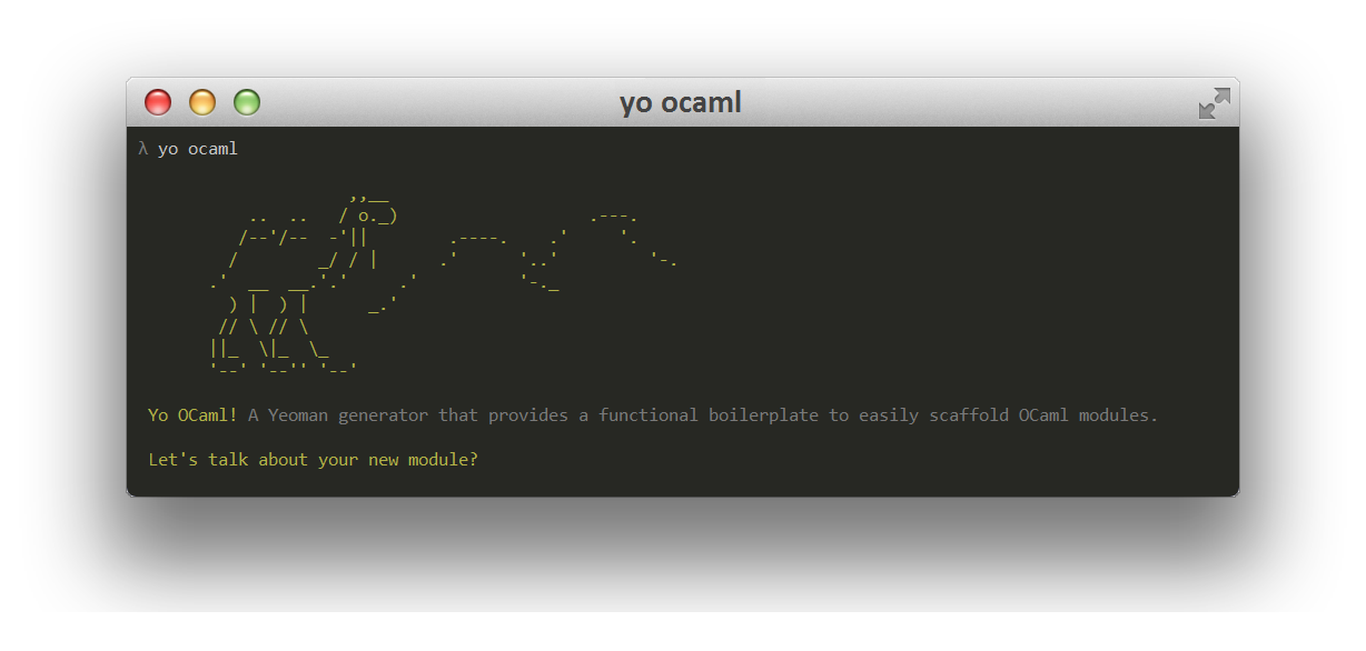 yo OCaml!