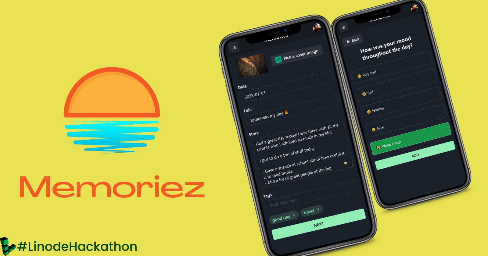 🎉 Presenting Memoriez - A quick & easy journal