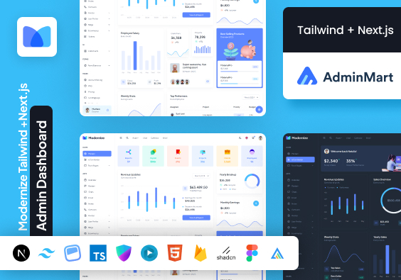 Modernize Tailwind and Next.js Dashboard Template