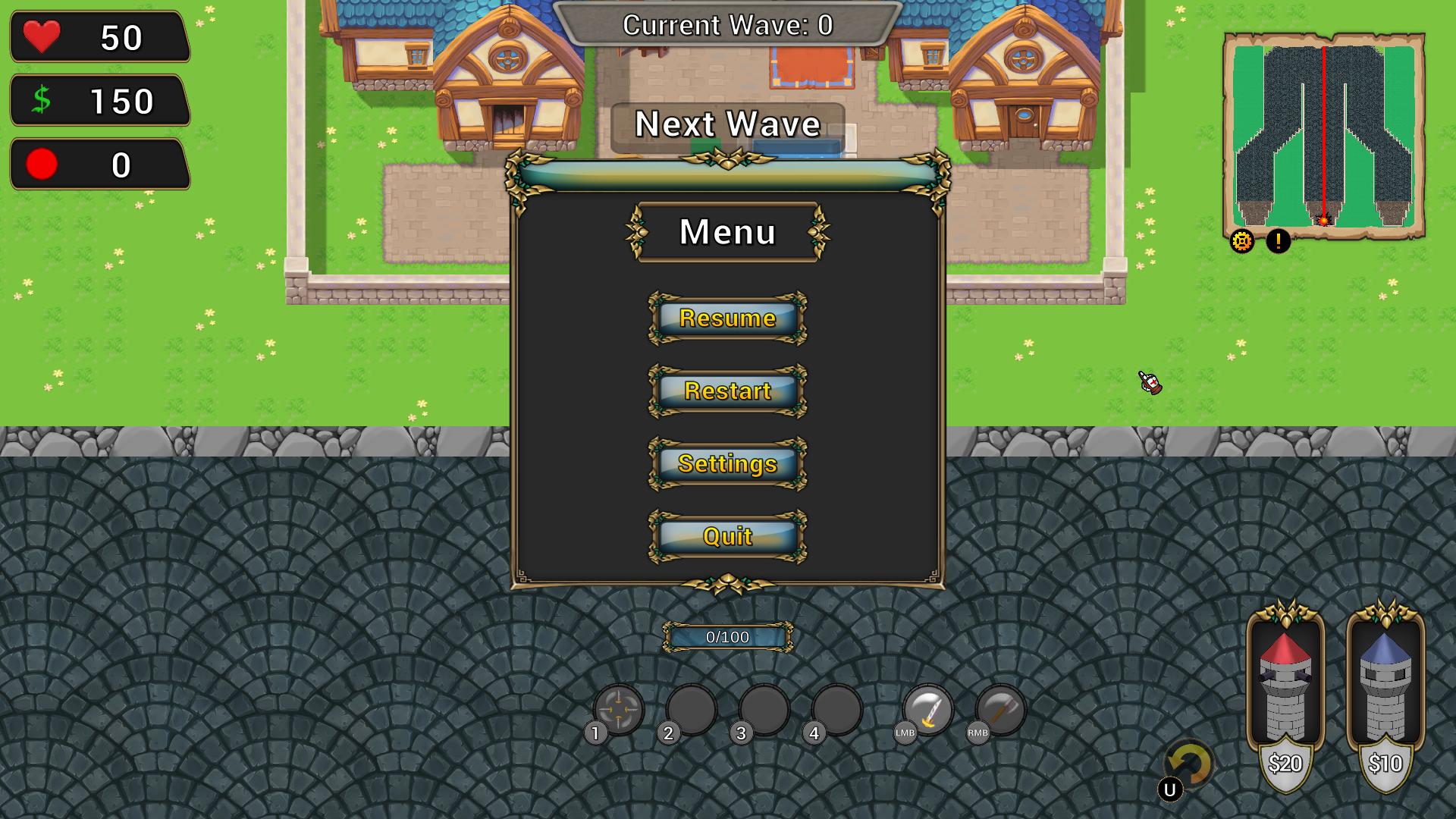 First game Ingame Menu