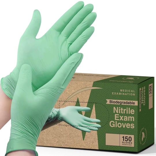 fifthpulse-150-count-biodegradable-disposable-nitrile-gloves-green-powder-and-latex-free-3-mil-medic-1