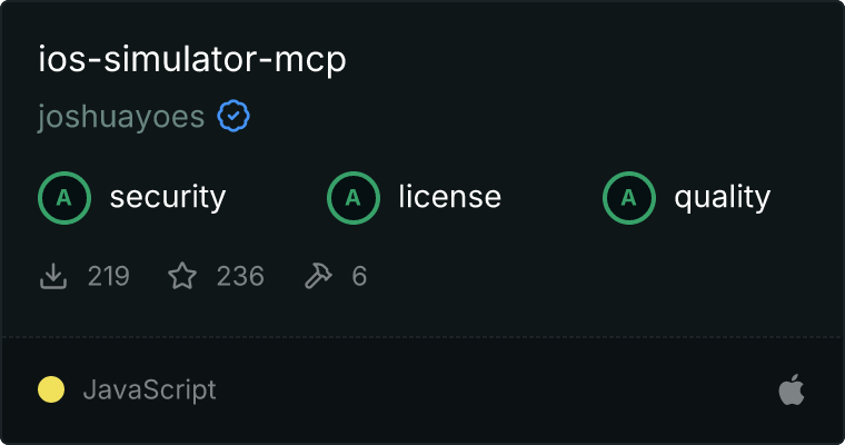 iOS Simulator MCP server