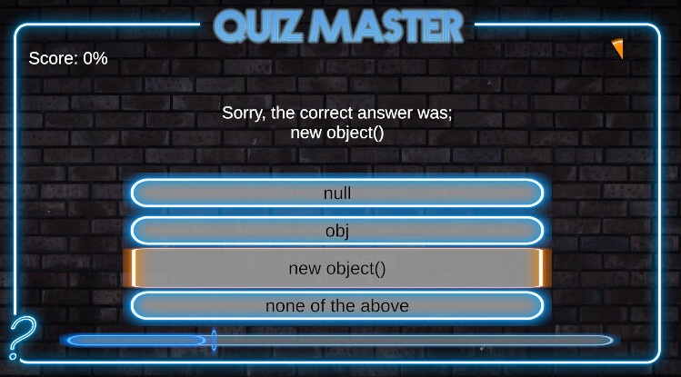 Game Wrong Answer