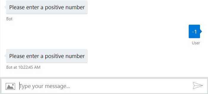 Please enter a positive number