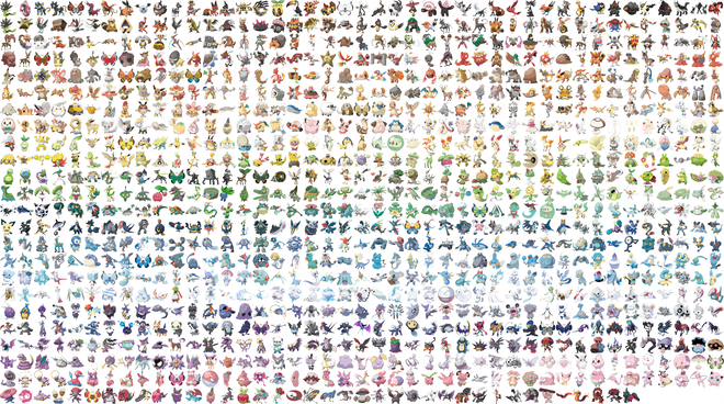 Pokemon Sorted by Color