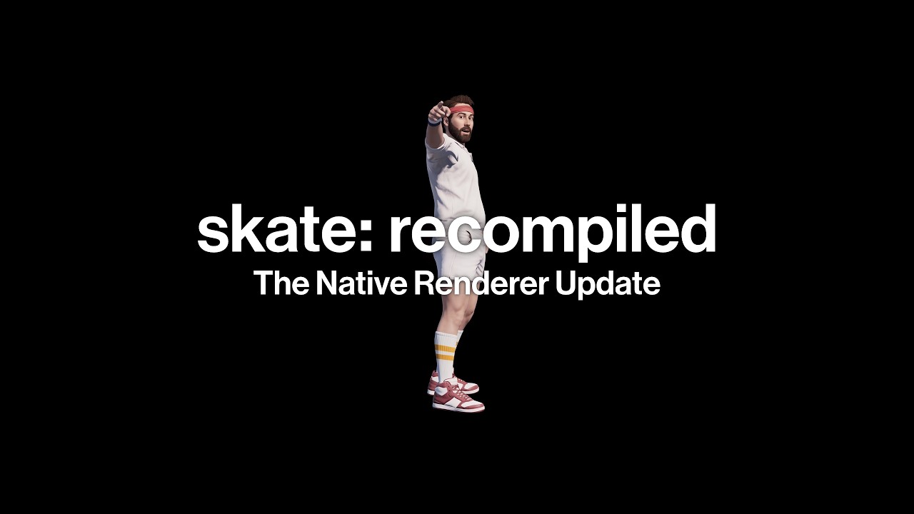 Skate 3 Recomp native rendering showcase