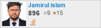profile for Jamirul islam on Stack Exchange, a network of free, community-driven Q&A sites