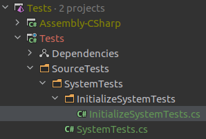 Initialize system tests