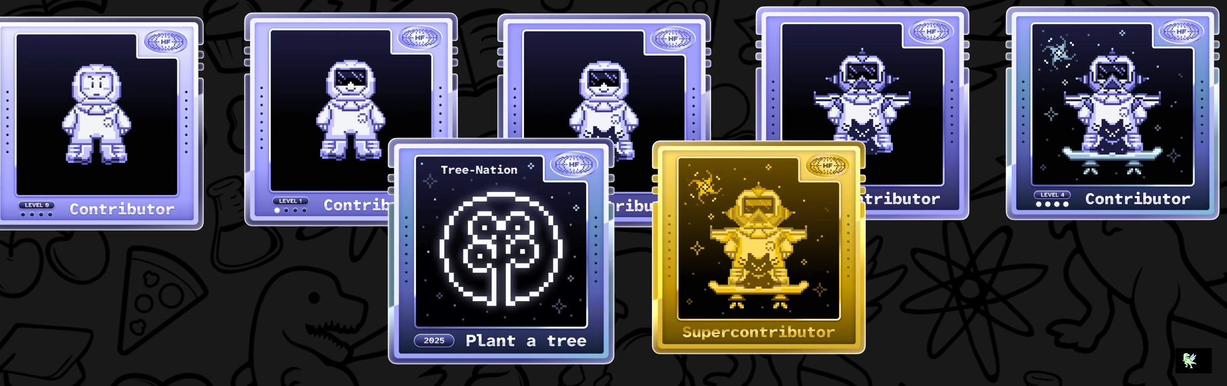 An image of @adez017's Holopin badges, which is a link to view their full Holopin profile