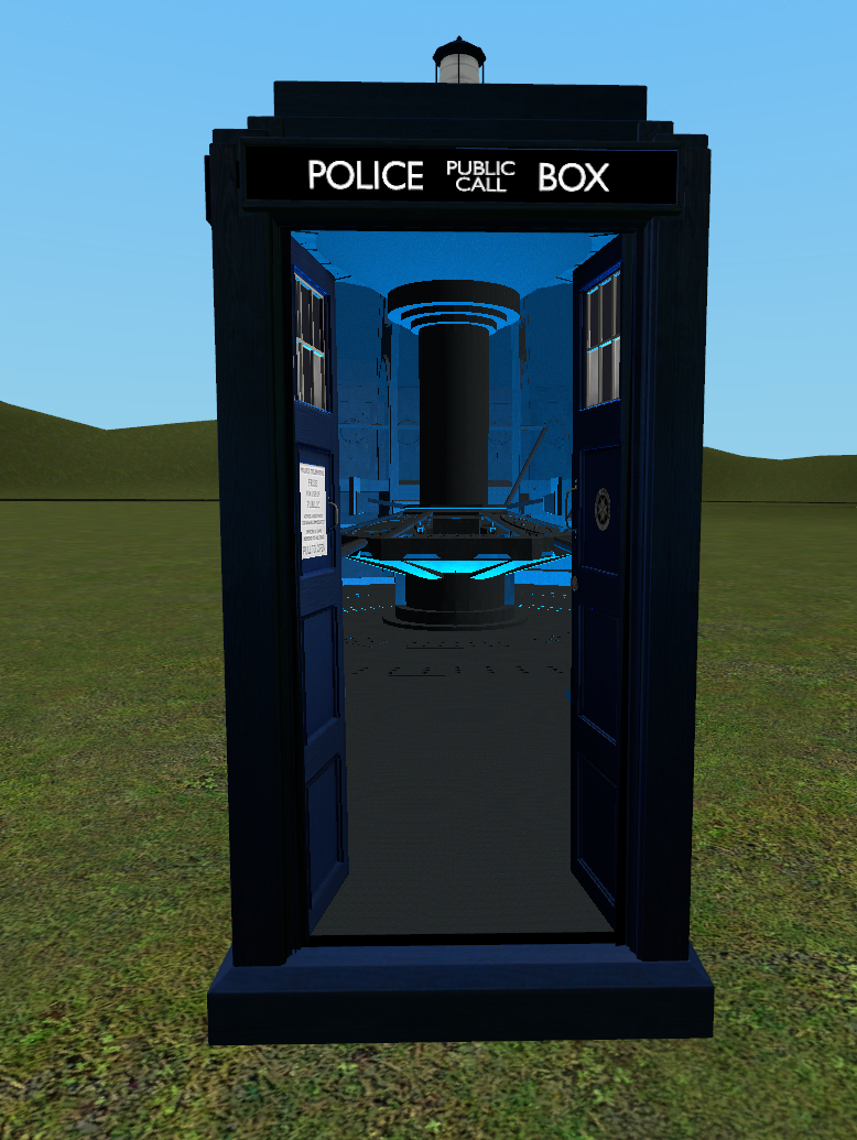 TARDIS with doors open