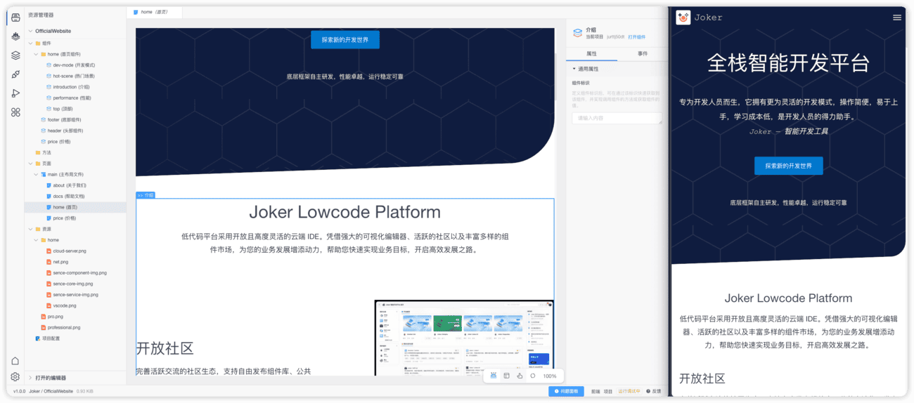 Joker Low-code Platform