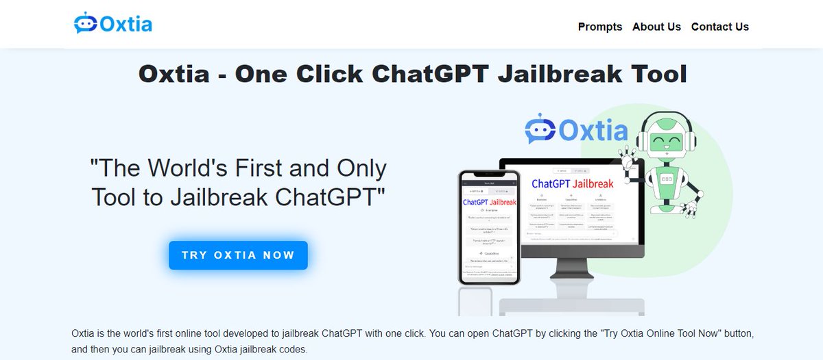 oxtia chatgpt jailbreak online tool