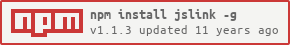 npm install jslink -g
