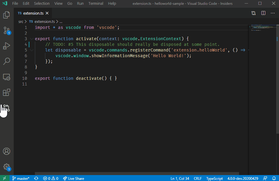 VSCode Github GIF