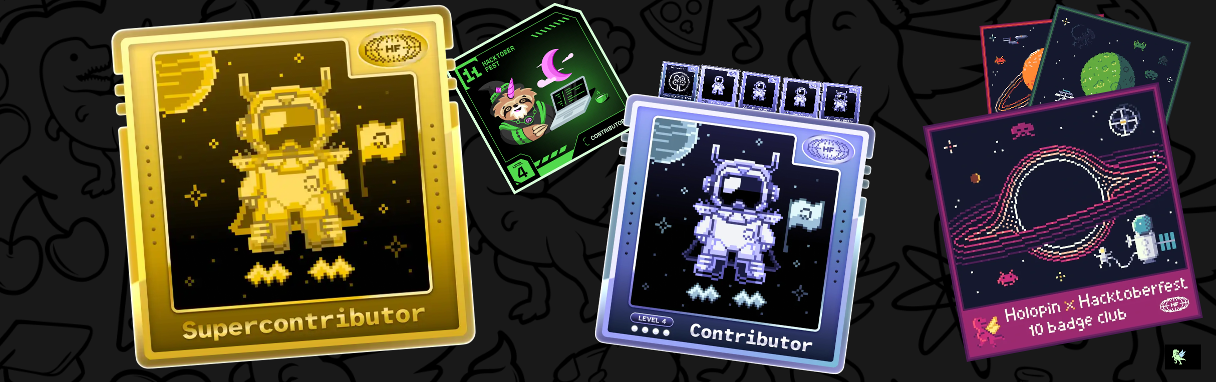 An image of @rfellows's Holopin badges, which is a link to view their full Holopin profile