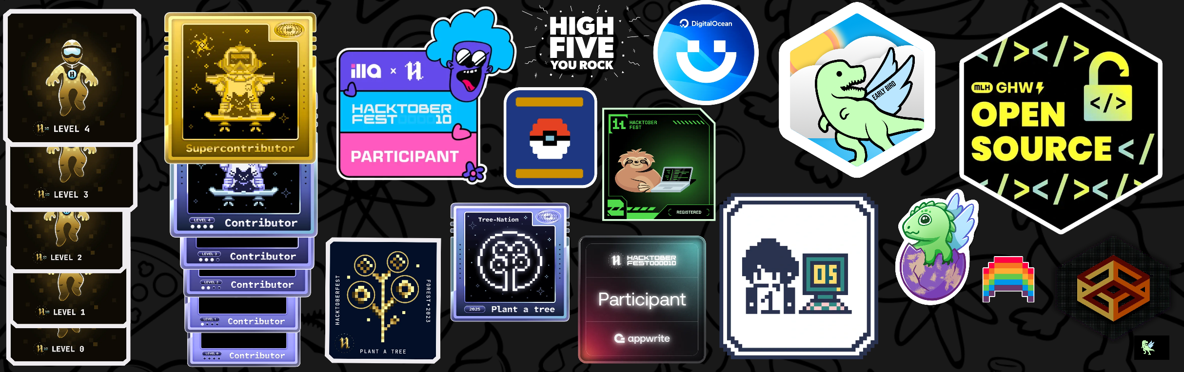 An image of @vishalrathod07's Holopin badges, which is a link to view their full Holopin profile