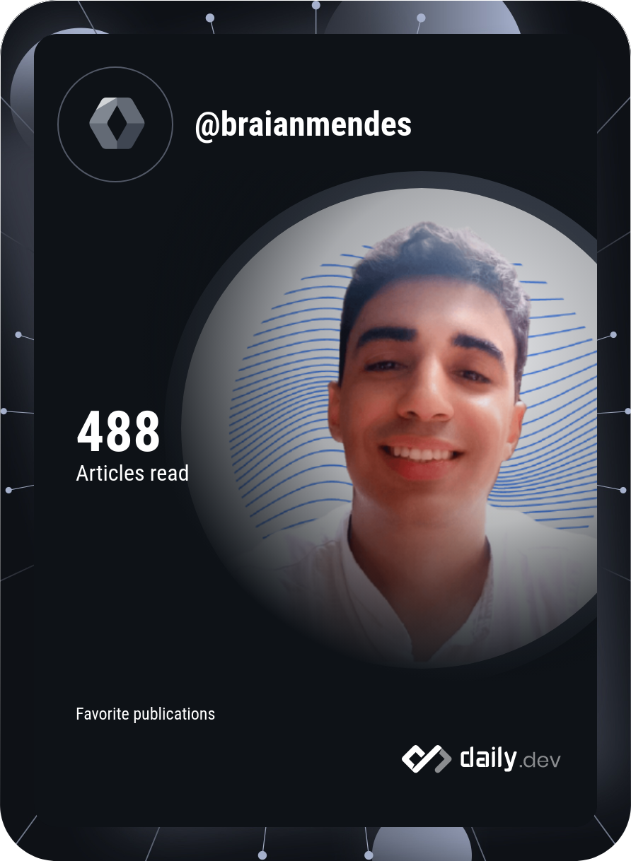 Braian Mendes Corrêa's Dev Card