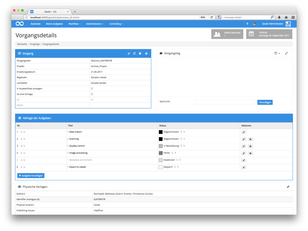 Goobi 3.0 - Bessere Barrierefreiheit für Konfiguration der Digitalisierungsprojekte