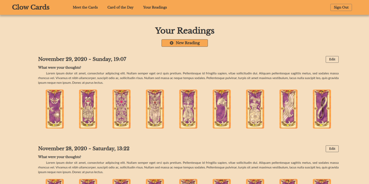 Your Readings