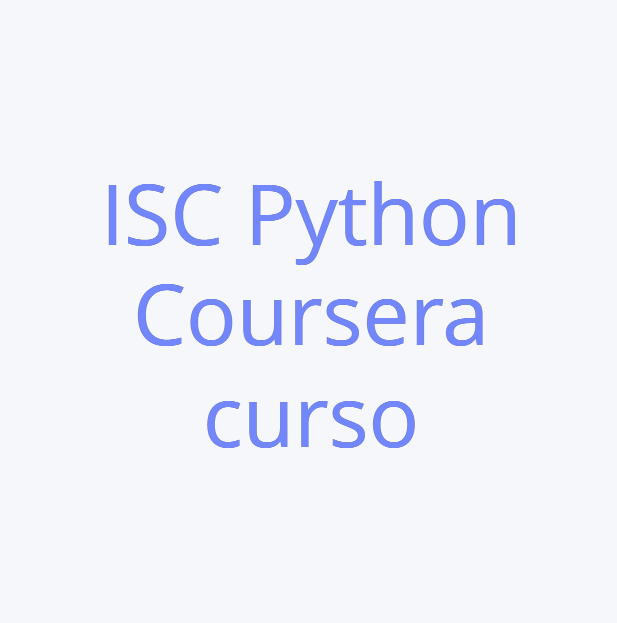 ISC Python Coursera — github repo cover