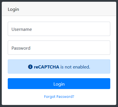 Image of Login Page