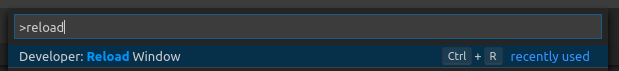 vscode reload button