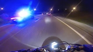 Bike VS Police CHASE Motorcycle RUNNING From COPS Escapes COP CHASES Street Bike Stunts Out Runs