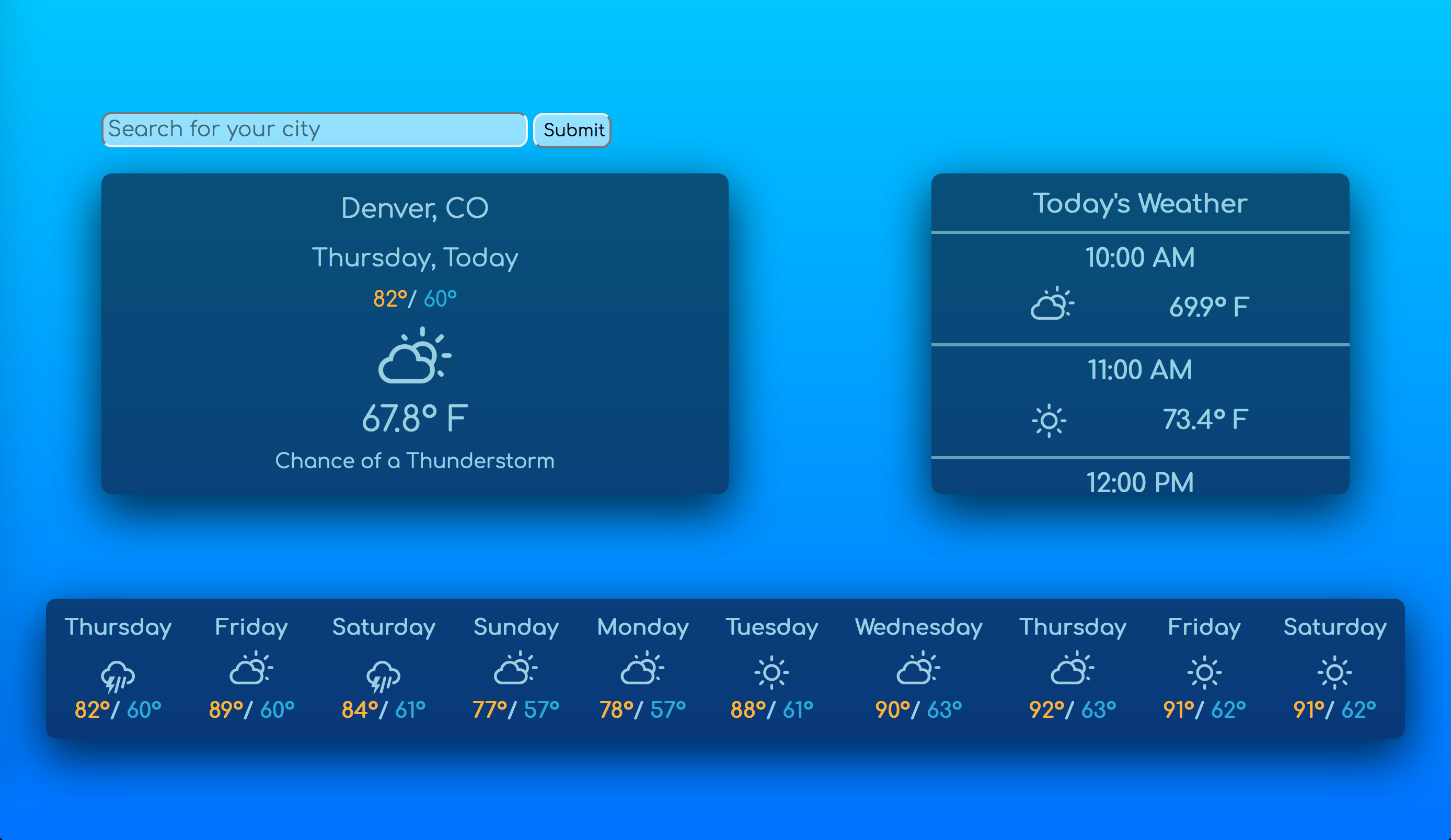 Weather Page