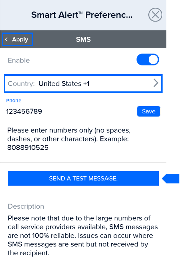 A screenshot of a phone number Description automatically generated