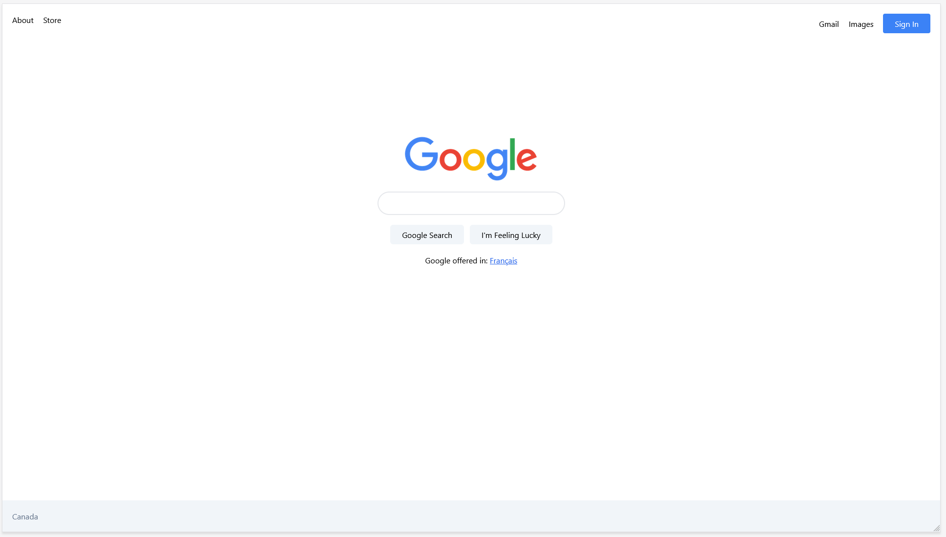 Google Custom Home Desktop