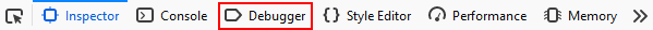 Firefox debugger