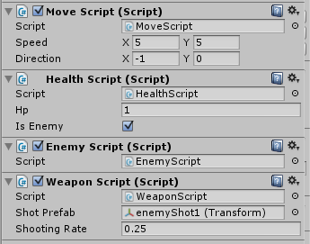 Poulpi configuration with weapon