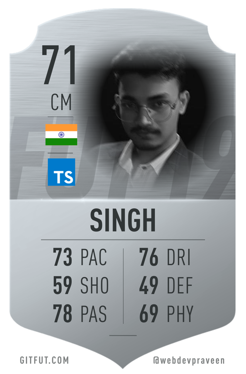 Praveen's GitFut Card