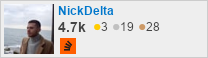 profile for NickDelta on Stack Exchange, a network of free, community-driven Q&A sites