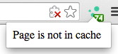 Page not in cache