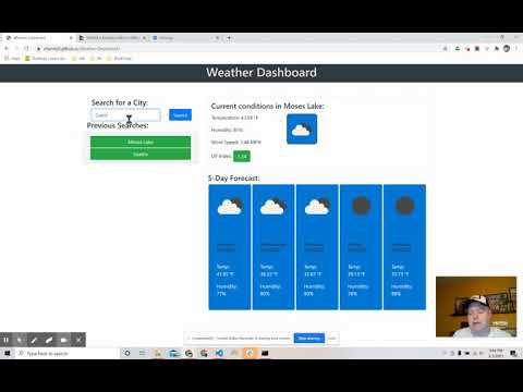 Weather Dashboard Demonstration