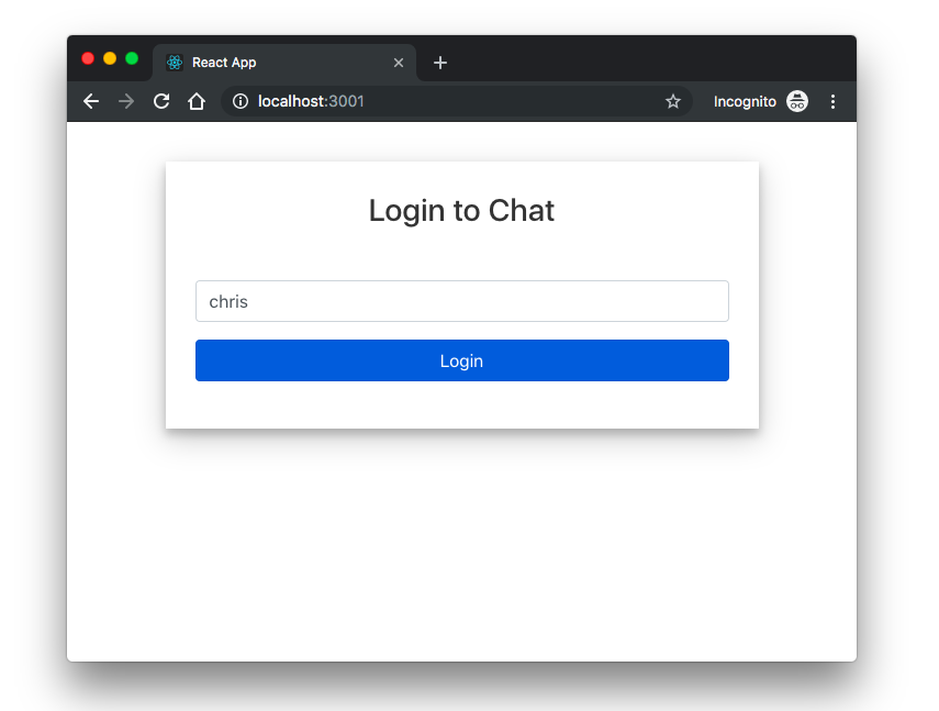 Login view