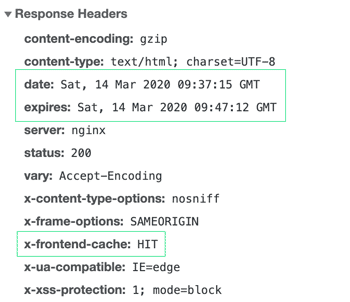 Image of cache headers as seen in Chrome