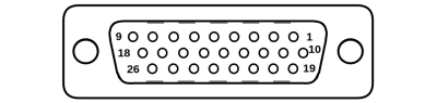 high-density D-Sub26 connector