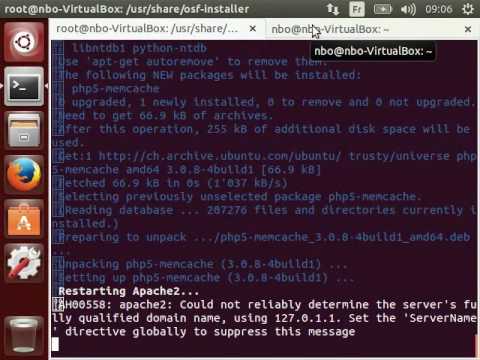 OpenSementicFramework Initial Installation on Ubuntu 14.04.4 LTS