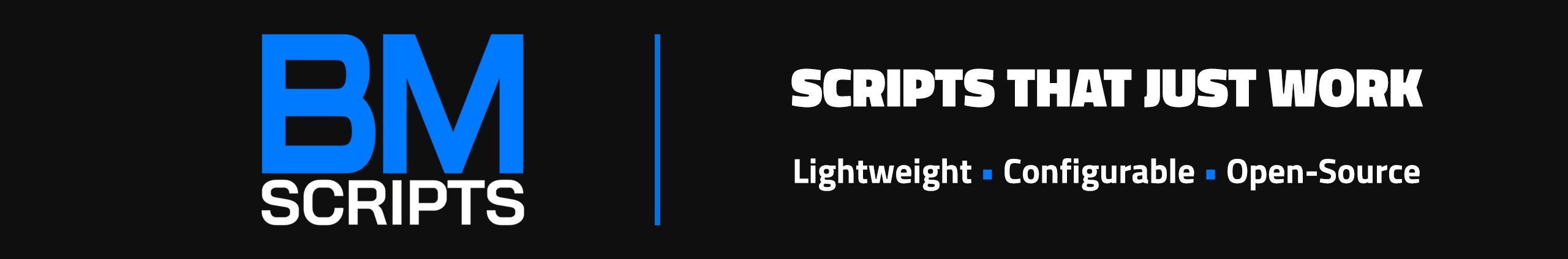 Shows the BM Scripts banner